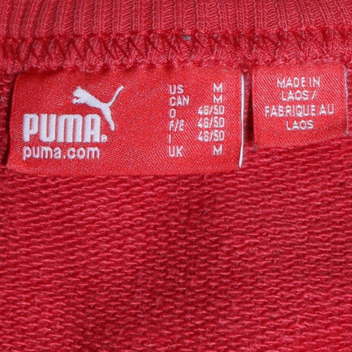 Puma Men's Red Crew Neck Pullover Sweatshirt M