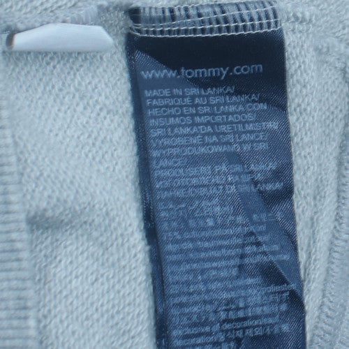 Tommy Hilfiger Men's Grey Full Zip Hoodie XL Classic Logo