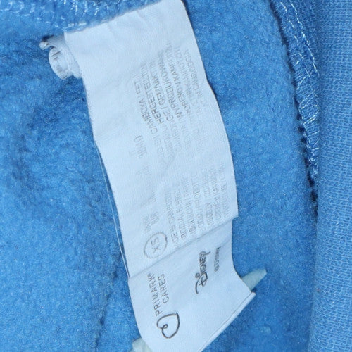 Disney Women Blue Stitch Sweatshirt Size S Ohana Means Family