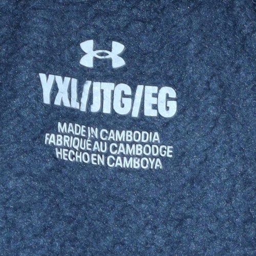 Under Armour Boys Blue XL Jogger Trousers Fleece Sweatpants