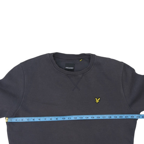 Lyle & Scott Men's Black Crew Neck Pullover Sweatshirt Size L