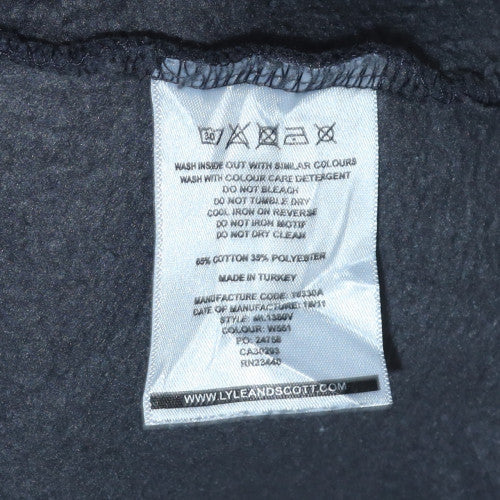 Lyle & Scott Men's Black Crew Neck Pullover Sweatshirt Size L