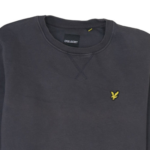Lyle & Scott Men's Black Crew Neck Pullover Sweatshirt Size L