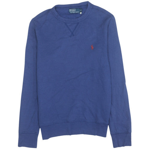 Ralph Lauren Men's Blue Crew Neck Pullover Sweatshirt Size S