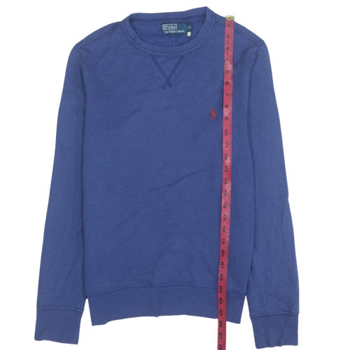 Ralph Lauren Men's Blue Crew Neck Pullover Sweatshirt Size S