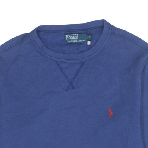 Ralph Lauren Men's Blue Crew Neck Pullover Sweatshirt Size S