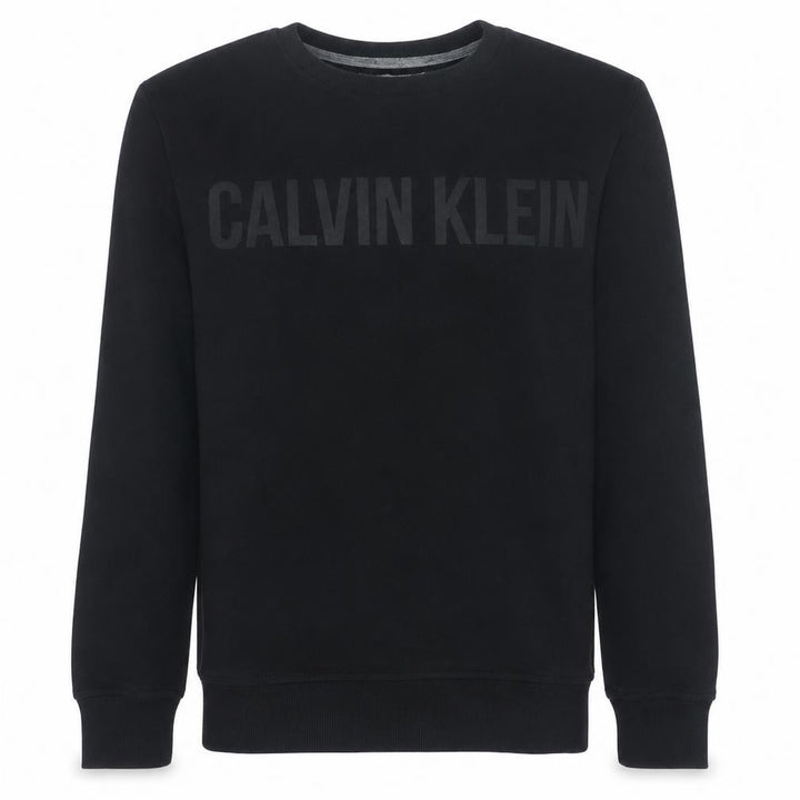 Calvin Klein Jeans Men's Black L Crew Neck Logo Sweatshirt