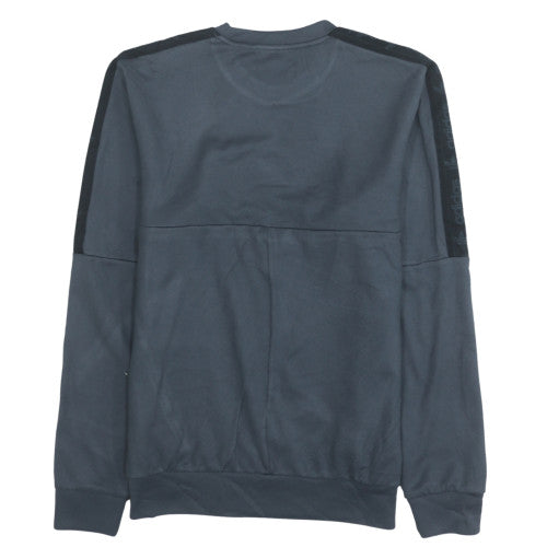 Adidas Mens Grey Pullover Sweatshirt Small Crew Neck Fleece
