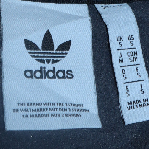 Adidas Mens Grey Pullover Sweatshirt Small Crew Neck Fleece