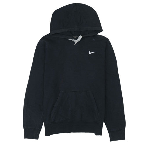 Nike Women Black Pullover Hoodie L Cotton Blend Casual Style