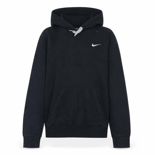 Nike Women Black Pullover Hoodie L Cotton Blend Casual Style