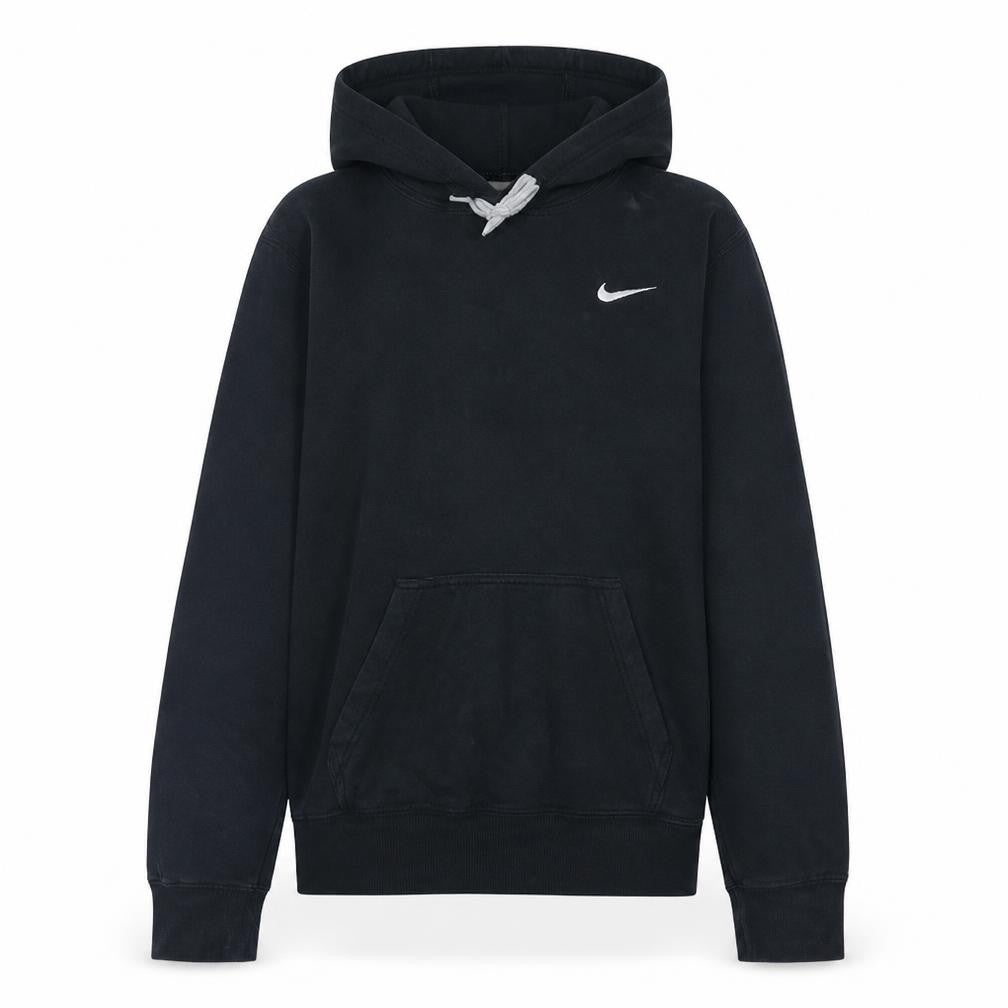 Nike Women Black Pullover Hoodie L Cotton Blend Casual Style
