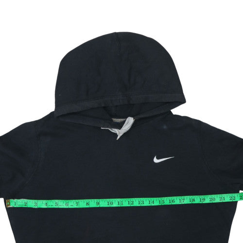 Nike Women Black Pullover Hoodie L Cotton Blend Casual Style