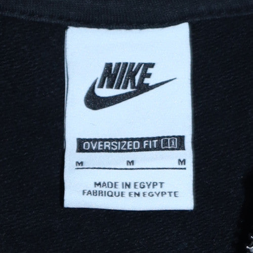 Nike Women's Black 1/2 Zip Oversized Fit Sweatshirt M