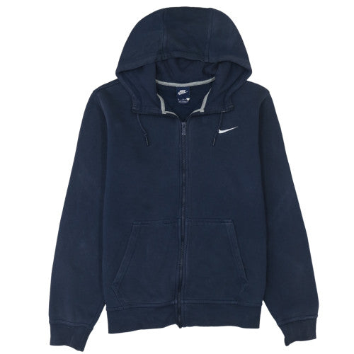 Nike Men's Blue Full Zip Hoodie Size M Fleece Sweatshirt