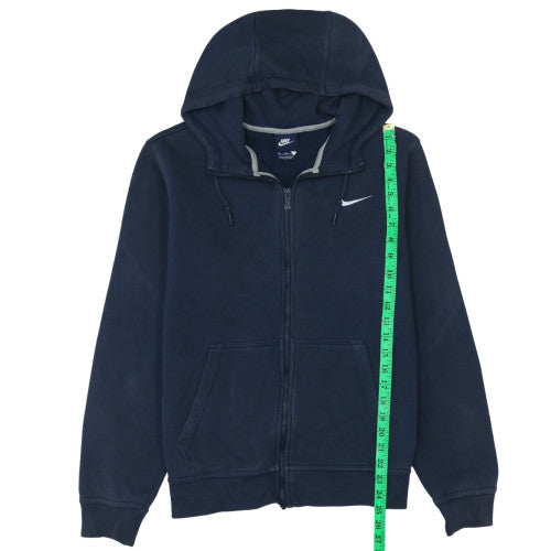 Nike Men's Blue Full Zip Hoodie Size M Fleece Sweatshirt