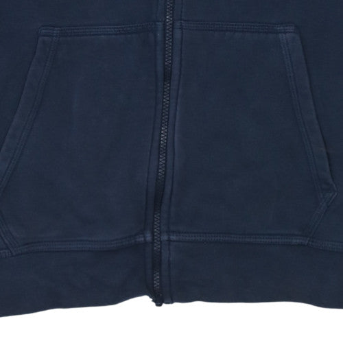 Nike Men's Blue Full Zip Hoodie Size M Fleece Sweatshirt