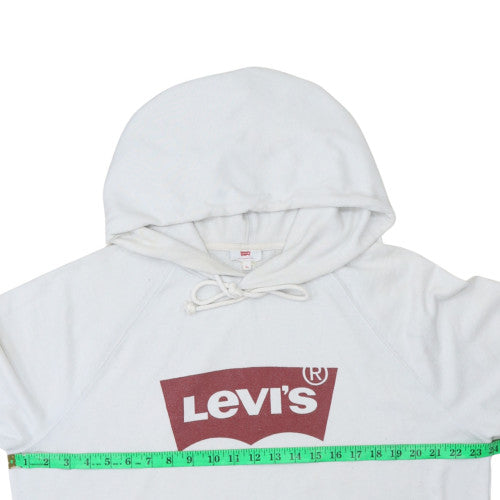 Levi’s Men’s White XL Pullover Hoodie with Logo Graphic