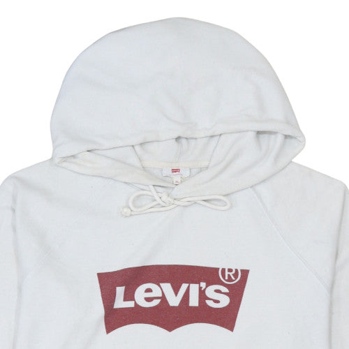 Levi’s Men’s White XL Pullover Hoodie with Logo Graphic