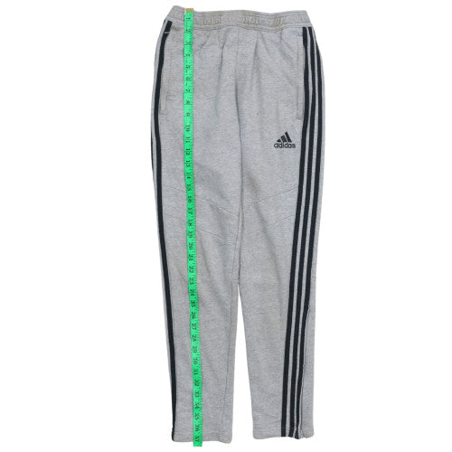 Adidas Mens Grey Sweatpants S Regular Fit Tapered Sports Trousers