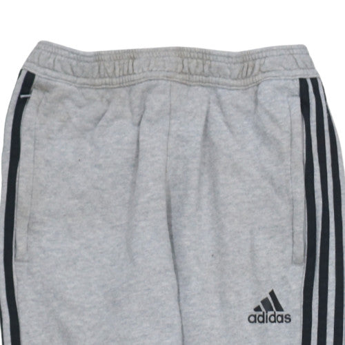 Adidas Mens Grey Sweatpants S Regular Fit Tapered Sports Trousers