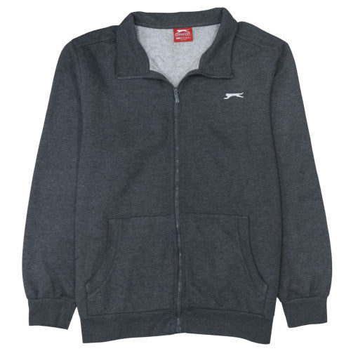 Slazenger Men's Grey 2XL Track Jacket Full Zip Fleece Activewear