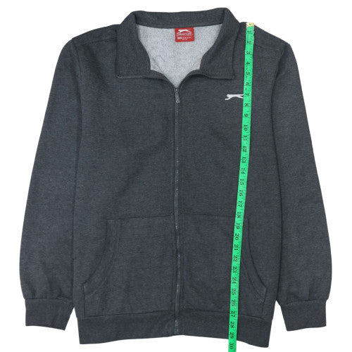 Slazenger Men's Grey 2XL Track Jacket Full Zip Fleece Activewear