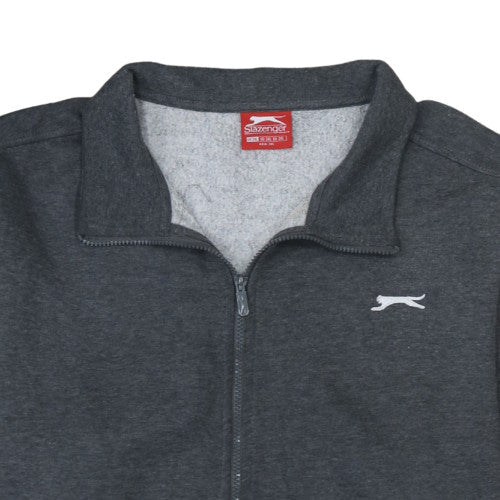 Slazenger Men's Grey 2XL Track Jacket Full Zip Fleece Activewear