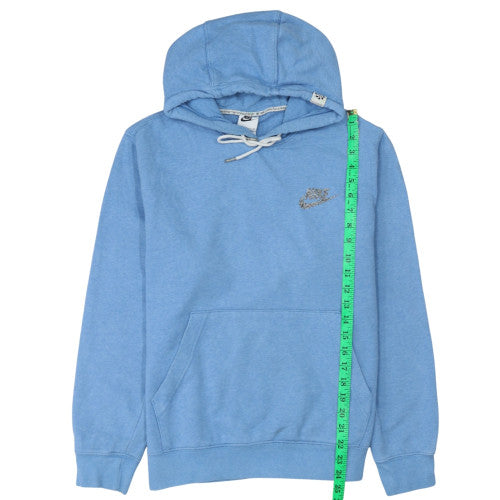 Nike Women's Blue Pullover Hoodie Small Cotton Blend Casual