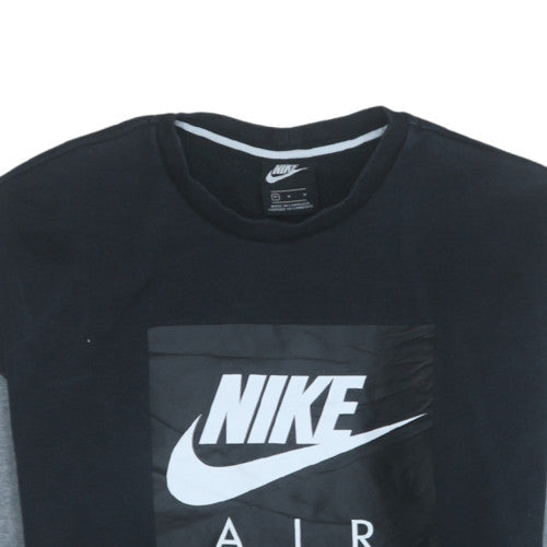 Nike Men's Black M Fleece Pullover Sweatshirt with Logo