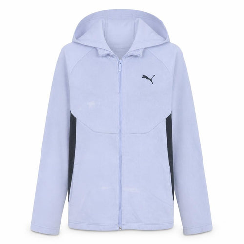 Puma Girls White Full Zip Hoodie 15-16 Years Sportswear Cotton Blend