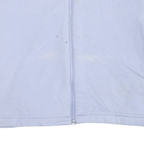 Puma Girls White Full Zip Hoodie 15-16 Years Sportswear Cotton Blend