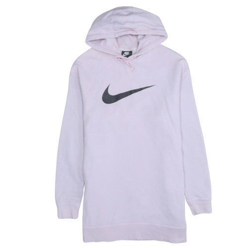 Nike Womens Pink Pullover Hoodie Small Cotton Blend Sweatshirt