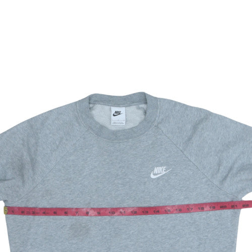 Nike Men's Grey Crew Neck Pullover Sweatshirt Size L Regular Fit