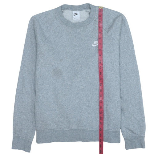 Nike Men's Grey Crew Neck Pullover Sweatshirt Size L Regular Fit