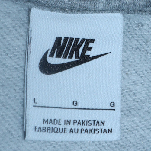 Nike Men's Grey Crew Neck Pullover Sweatshirt Size L Regular Fit