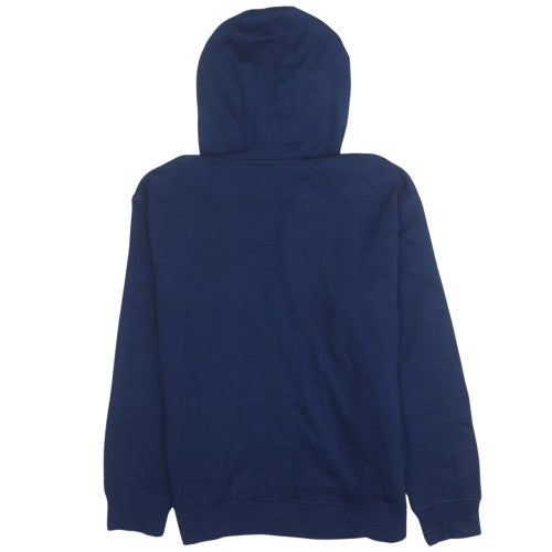 Disney Womens Navy Blue Stitch Pullover Hoodie Medium
