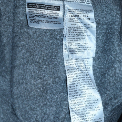 Levi's Men's Grey Pullover Fleece Sweatshirt Size M Regular Fit