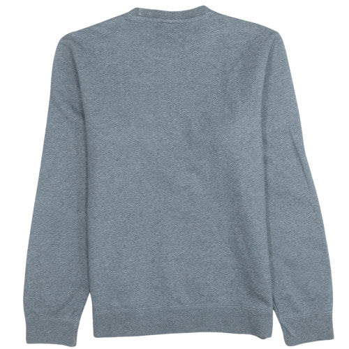 Champion Mens Grey Medium Pullover Sweatshirt Crew Neck Logo Print