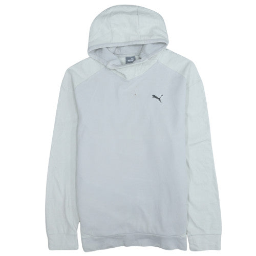 Puma Men's White Pullover Hoodie L Sportswear Classic Logo