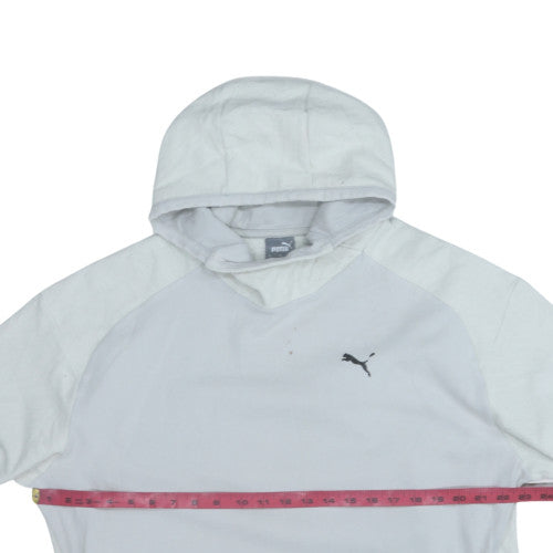 Puma Men's White Pullover Hoodie L Sportswear Classic Logo