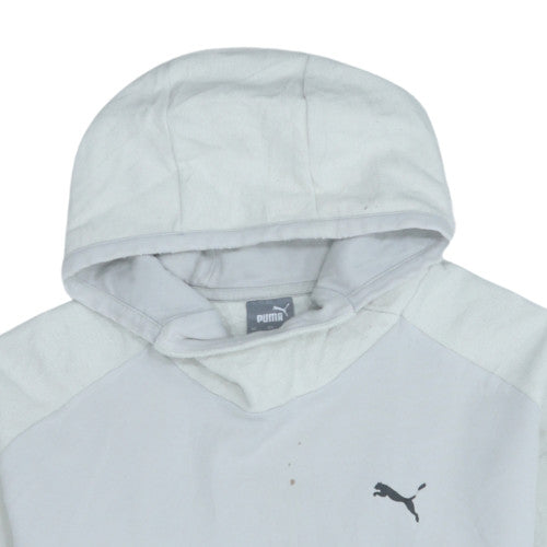 Puma Men's White Pullover Hoodie L Sportswear Classic Logo