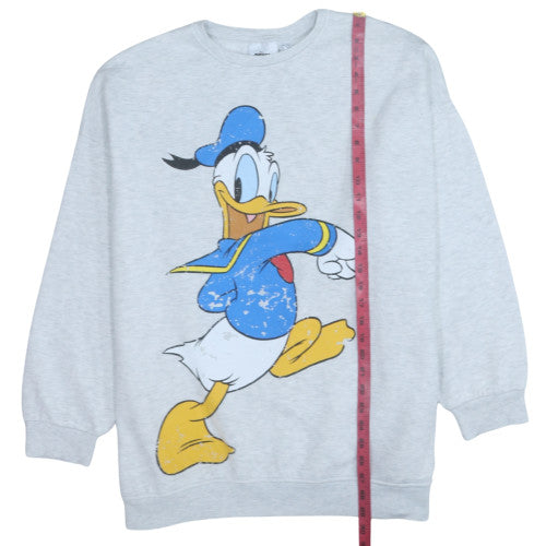 Disney Mickey & Friends Women’s Grey Donald Duck Sweatshirt L