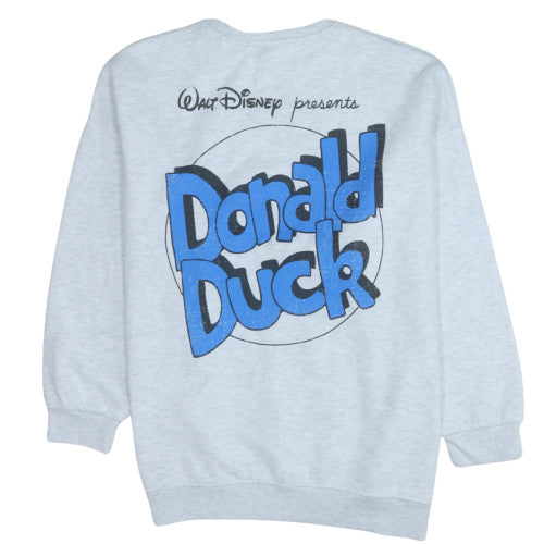 Disney Mickey & Friends Women’s Grey Donald Duck Sweatshirt L