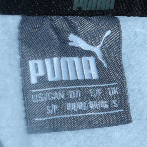 Puma Men's Grey Pullover Hoodie Small Regular Fit Graphic Fleece