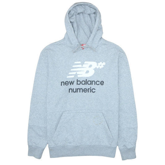 New Balance Men's Grey Pullover Hoodie Large Athletic Fit