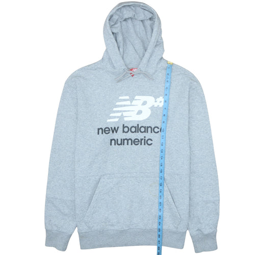 New Balance Men's Grey Pullover Hoodie Large Athletic Fit