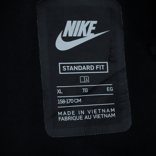 Nike Boys Black XL Full Zip Hoodie Fleece Sweatshirt