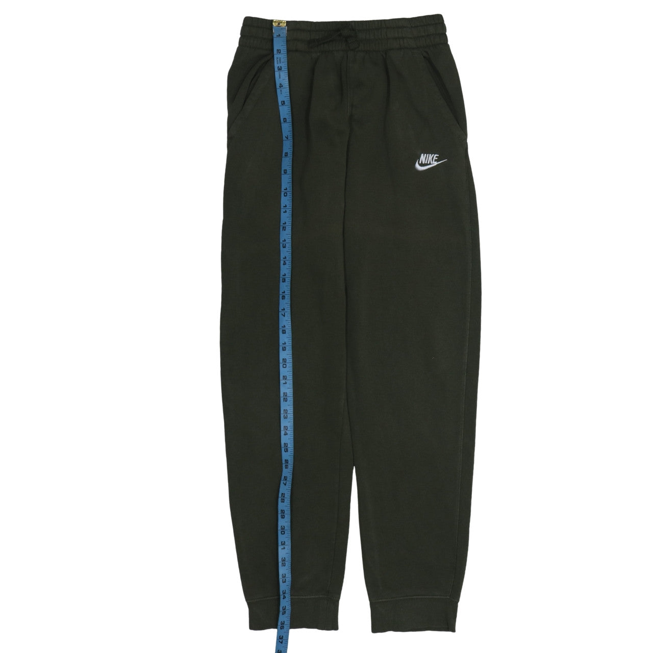 Nike Boys Green Jogger Trousers XL Fleece Elastic Waist Sportswear