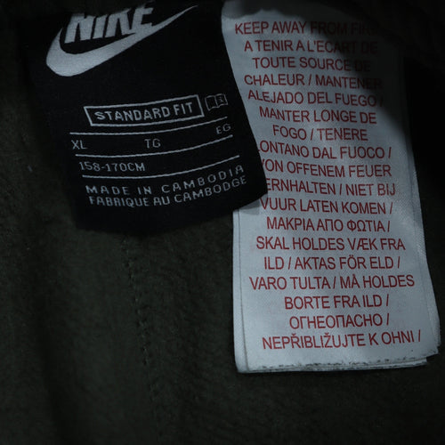 Nike Boys Green Jogger Trousers XL Fleece Elastic Waist Sportswear